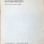 アンドリーセン インテルメッツォ（間奏曲） (フルート＋ハープ) 輸入楽譜 Andriessen INTERMEZZO 洋書