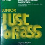 arr.エリック・クリーズ Three Hungarian Folksongs (金管四重奏＋打楽器) 輸入楽譜 Eric Crees 洋書