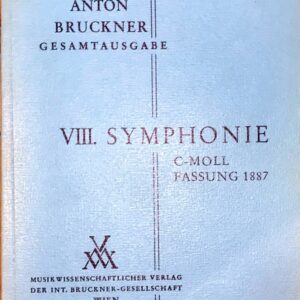 ブルックナー 交響曲 第8番 ハ短調 (スタディ・スコア) 輸入楽譜 BRUCKNER Symphonie Nr.8 c-moll 洋書