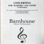 リード マリンバと吹奏楽のための小協奏曲 (スタディ・スコア) 輸入楽譜 Reed Concertino Concertino for Marimba and Winds 洋書