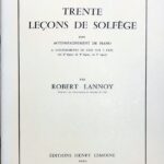 Robert Lannoy Trente lecons de solfege a changements de cl? sur 3 cl?s (ヴォーカル＋ピアノ) 輸入楽譜 ソルフェージュ 声楽 洋書