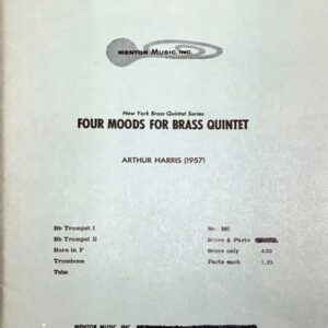 アーサー・ハリス Four Moods for Brass Quintet (1957) (金管五重奏 スコア＋パート譜) 輸入楽譜 Arthur Harris 洋書
