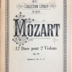モーツァルト 12の二重奏曲集 第1巻 NO.1-4 (2ヴァイオリン) 輸入楽譜 MOZART 12 Duos pour 2 violons 洋書