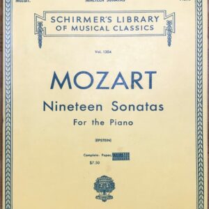 モーツァルト 19のソナタ (ピアノ・ソロ) 輸入楽譜 Mozart 19 Sonatas 洋書