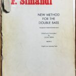 シマンドル 新ダブル・ベース教則本・Book.2 (コントラバス・ソロ) 輸入楽譜 Simandl New Method for The Double Bass - Book 2 洋書