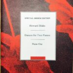 ハワード・ブレイク 2台のピアノのためのダンス (2台ピアノ パート譜セット) 輸入楽譜 Howard Blake Dances for Two Pianos 洋書