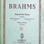 ブラームス ハンガリー舞曲 第5番-第6番/ヨアヒム編 (ヴァイオリン＋ピアノ) 輸入楽譜 BRAHMS Ungarische Tanze Nr 5-6/Arr. Joachim 洋書