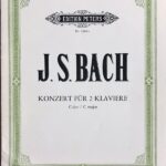バッハ 2台のチェンバロのための協奏曲 ハ短調 BWV 1060 (2台ピアノ 1部のみ) 輸入楽譜 Bach Concerto c-moll BWV 1060 洋書