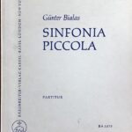 ギュンター・ビアラス Sinfonia Piccola (スコア) 輸入楽譜 Gunther Bialas フルート オーボエ クラリネット 弦楽器 洋書