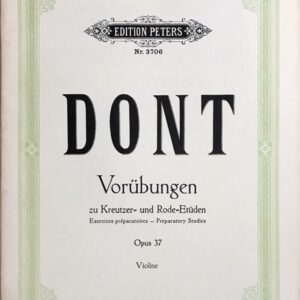 ドント クロイツェルとロード(ローデ)への24の準備的練習曲 Op.37/ジット編 (ヴァイオリン) 輸入楽譜 DONT 24 Exercises Preparatory 洋書