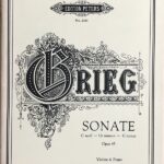 グリーグ バイオリン・ソナタ 第3番 ハ短調 Op.45 (ヴァイオリン＋ピアノ) 輸入楽譜 GRIEG Sonata No.3 c-moll Op.45 洋書