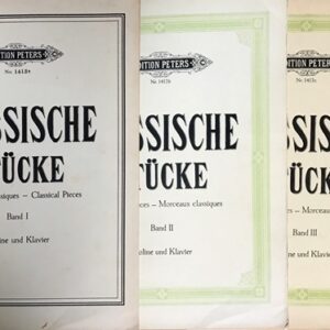バイオリンとピアノのためのクラシック作品集 第1巻 第2巻 第3巻 (ヴァイオリン＋ピアノ) 輸入楽譜 KLASSISCHE STUCKE BD.123 洋書