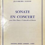 ダマーズ SONATE EN CONCERT 演奏会用ソナタ (フルート＋ピアノ) 輸入楽譜 Damase SONATE EN CONCERT 洋書