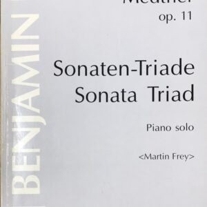 メトネル ソナタ三部作 op. 11 (ピアノ・ソロ) 輸入楽譜 Medtner Sonaten-Triad op. 11 Complete 洋書