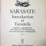 サラサーテ 序奏とタランテラ Op.43 (ヴァイオリン＋ピアノ) 輸入楽譜 SARASATE Introduction et Tarantella Op.43 /Ed. Szenthelyi 洋書