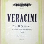 ヴェラチーニ ソナタ Op.1 Band.2（4-6） (パート譜セット ピアノヴァイオリンチェロ) 輸入楽譜 VERACIN Sonatas Op.1 洋書