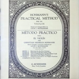 ホーマン バイオリン教本 第5巻 (ヴァイオリン教本) 輸入楽譜 HOHMANN Practical Method Vol.5 洋書