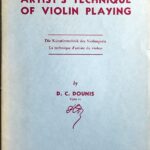 ドゥニス The Artist's Technique Of Violin Playing (ヴァイオリン教本) 輸入楽譜 Dounis 洋書