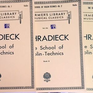 シュラディーク バイオリン・テクニック 第1-3巻 (ヴァイオリン教本) 輸入楽譜 SCHRADIECK School of Violin Technic Bk.1-3 洋書