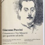 プッチーニ 弦楽四重奏曲「菊の花」と3つのメヌエット 輸入楽譜 PUCCINI Crisantemie 3 minuetti quartetto ad archi e 3 Minuetti