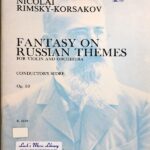 リムスキー＝コルサコフ ロシアの主題による幻想曲 op. 33 (大型スコア) 輸入楽譜 Rimsky-Korsakov Fantasy on Russian Themes op. 33 洋書