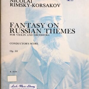 リムスキー＝コルサコフ ロシアの主題による幻想曲 op. 33 (大型スコア) 輸入楽譜 Rimsky-Korsakov Fantasy on Russian Themes op. 33 洋書