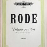 ロード(ローデ) バイオリン協奏曲 第6番 変ロ長調 (ヴァイオリン＋ピアノ) 輸入楽譜 RODE Concerto No.6 洋書