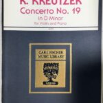 クロイツァー バイオリン協奏曲 第19番 (ヴァイオリン＋ピアノ) 輸入楽譜 KREUTZER Concerto No.19 洋書