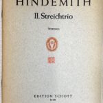 ヒンデミット 弦楽三重奏曲 第2番 (パート譜セット) 輸入楽譜 HINDEMITH 2. Streich-Trio: Stimmen 洋書