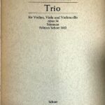 ヒンデミット 弦楽三重奏曲 第1番 Op.34 (パート譜セット) 輸入楽譜 HINDEMITH Streich-Trio Nr.1 Op.34 洋書