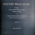 ヨハン・ペツェル 金管五重奏曲・Vol.2 (金管5重奏 スコア＋パート譜) 輸入楽譜 Pezel Five-Part Brass Music Volume 2 No.26?50 洋書