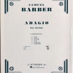 バーバー 弦楽のためのアダージョ (スコア＋パート譜) 輸入楽譜 Barbe Adagio for Strings 洋書