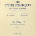 ブレマン サクソフォンのための20の旋律的練習曲 (サクソフォン教本) 輸入楽譜 Bl?mant 20 ?tudes M?lodiques pour tous les Saxophones