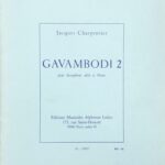 ジャック・シャルパンティエ ガヴァンボディ 2 (アルトサクソフォン+ピアノ) 輸入楽譜 Jacques Charpentier Gavambodi 2 洋書