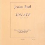 ジャニーヌ・リュエフ ソナタ (無伴奏アルト・サクソフォーン) 輸入楽譜 Jeanine Rueff Sonate 洋書