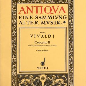ヴィヴァルディ フルート協奏曲 第2番 (スコア) 輸入楽譜  Vivaldi Concerto 2 洋書