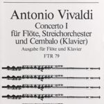 ヴィヴァルディ フルート協奏曲 第1番 Op.10-1 (フルート、ピアノ) 輸入楽譜 Vivaldi Concerto I f?r Fl?te 洋書
