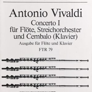 ヴィヴァルディ フルート協奏曲 第1番 Op.10-1 (フルート、ピアノ) 輸入楽譜 Vivaldi Concerto I f?r Fl?te 洋書