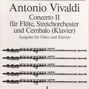 ヴィヴァルディ フルート協奏曲 第2番 Op.10-2 (フルート、ピアノ) 輸入楽譜 Vivaldi Concerto I f?r Fl?te 洋書