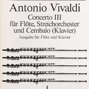 ヴィヴァルディ フルート協奏曲 第3番 Op.10-3 (フルート、ピアノ) 輸入楽譜 Vivaldi Concerto I f?r Fl?te 洋書