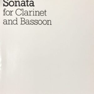 プーランク クラリネットとバスーンのためのソナタ (クラリネット、バスーン) 輸入楽譜 Poulenc Sonata for Clarinet and Bassoon 洋書