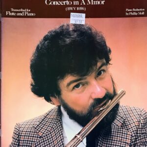バッハ フルート協奏曲 イ短調 ＢＷＶ1056（ゴールウェイ編） (フルート+ピアノ) 輸入楽譜 Bach Concerto in A Minor BWV 1056 洋書