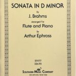 ブラームス ソナタ ニ短調 (フルート+ピアノ) 輸入楽譜 Brahms Sonata in D Minor 洋書