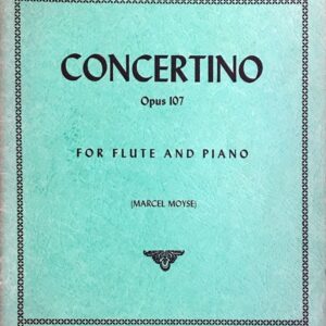 シャミナード コンチェルティーノ 作品107 (フルート+ピアノ) 輸入楽譜 Chaminade Concertino Op. 107 洋書