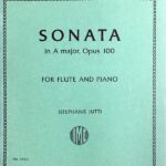 ブラームス フルート・ソナタ イ長調 作品100 (フルート+ピアノ) 輸入楽譜 Brahms Sonata in A Major, Opus 100 洋書