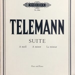 テレマン 組曲 イ短調 (フルート,ピアノ) 輸入楽譜 Telemann SUITE A-MOLL 洋書