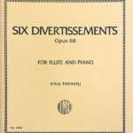 クーラウ 6つのディヴェルティスマン 作品68 (フルート+ピアノ) 輸入楽譜 Kuhlau Six Divertissements Op. 68 洋書