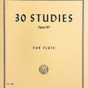 ジークフリート・カルク＝エーレルト 30の練習曲 作品107 (フルート教則本) 輸入楽譜 Sigfrid Karg-Elert 30 Studies Op.107 洋書