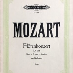 モーツァルト フルート協奏曲 ニ長調 KV 314 (フルート+ピアノ) 輸入楽譜 Mozart Flotenkonzert KV 314 洋書
