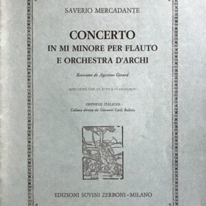 メルカダンテ フルート協奏曲 ホ短調 /Girard編 (フルート+ピアノ) 輸入楽譜 Saverio Mercadante Concerto in E minor 洋書